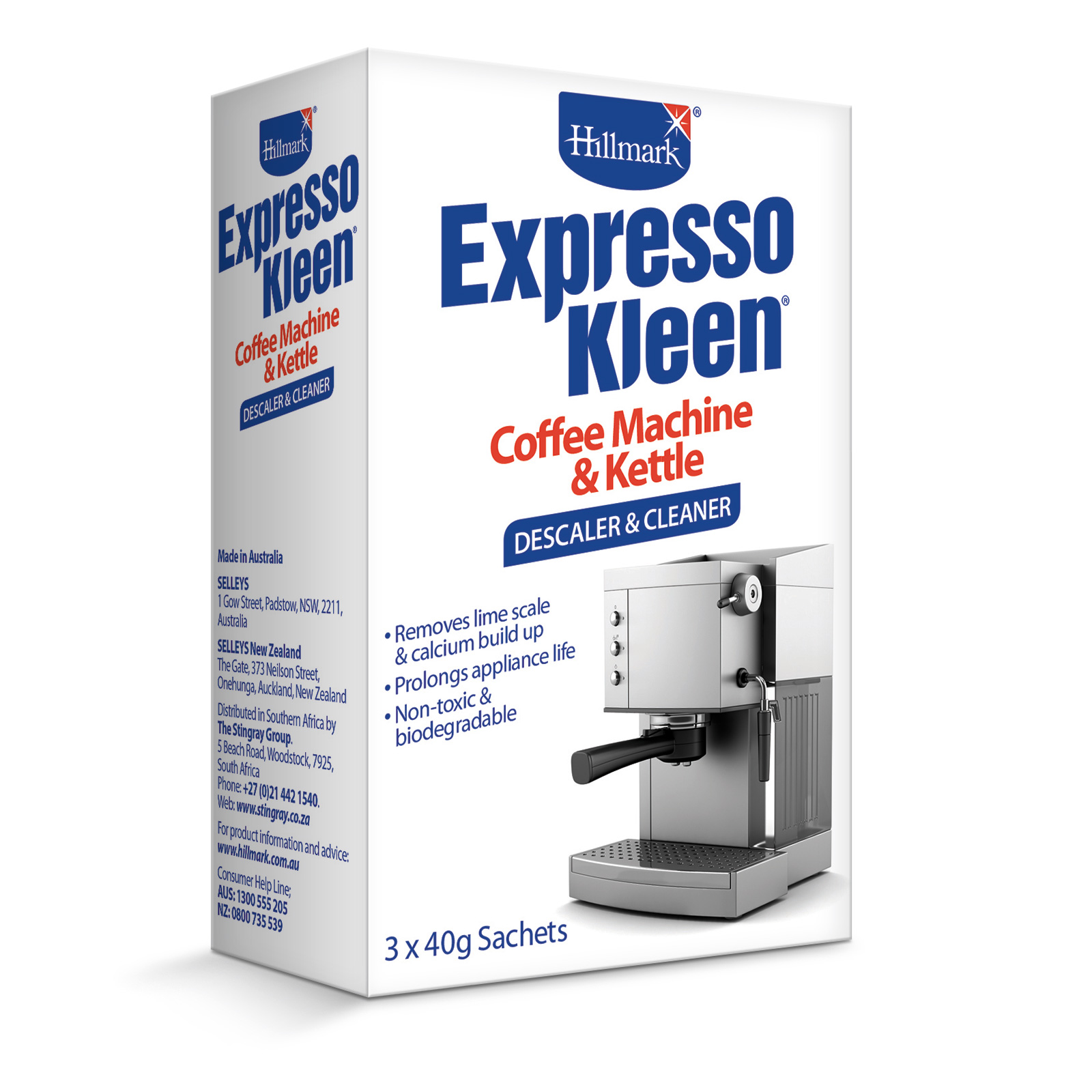 Hillmark ExpressoKleen Coffee Machine Descaler Selleys