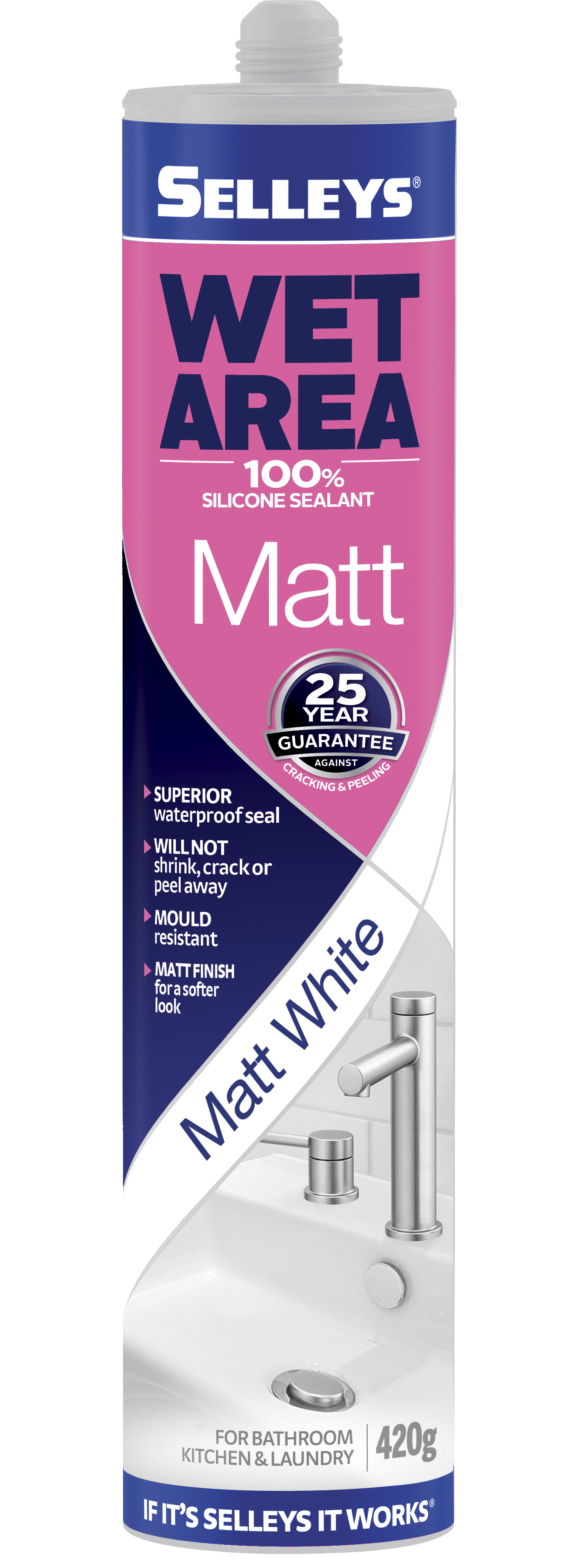 Selleys Wet Area Matt Silicone Selleys