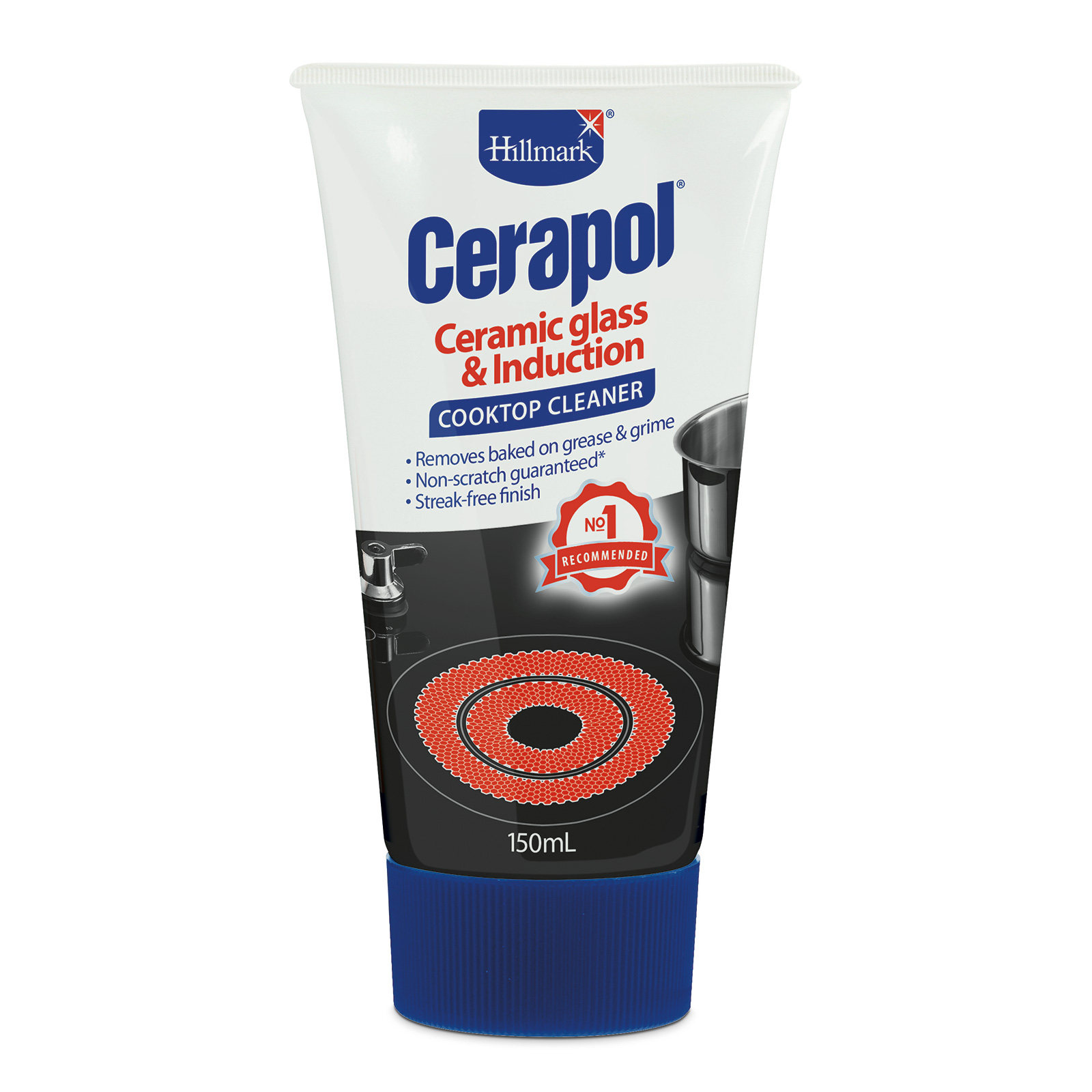 Induction clearance cooktop cleaner