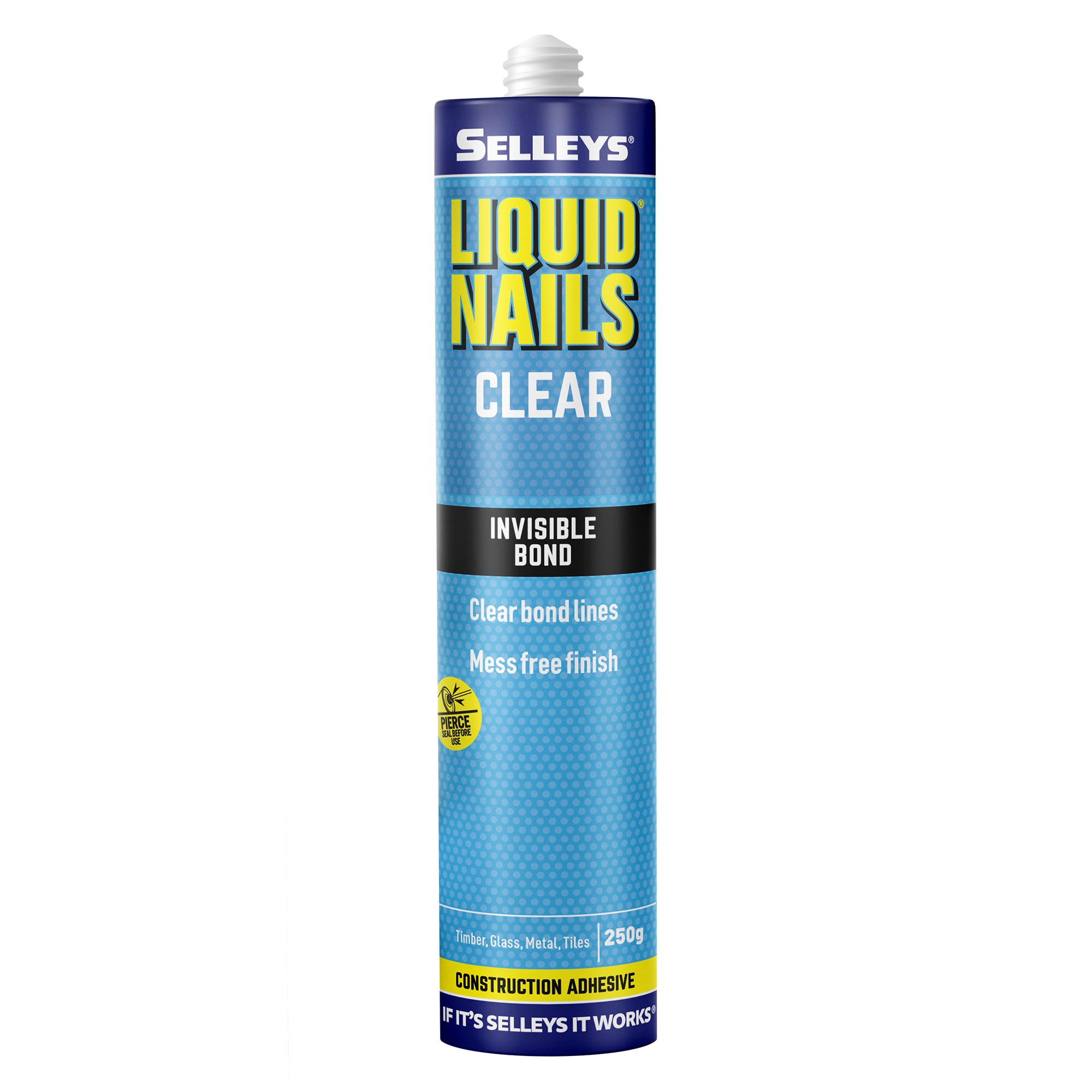 Selleys Liquid Nails Clear - 250g Construction Adhesive